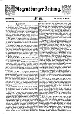 Regensburger Zeitung Mittwoch 26. März 1856