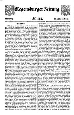 Regensburger Zeitung Samstag 14. Juni 1856
