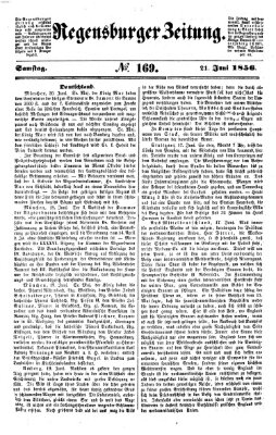 Regensburger Zeitung Samstag 21. Juni 1856