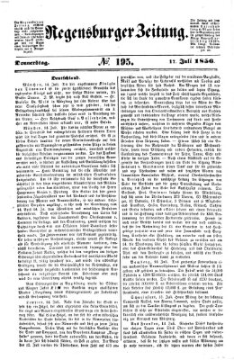 Regensburger Zeitung Donnerstag 17. Juli 1856