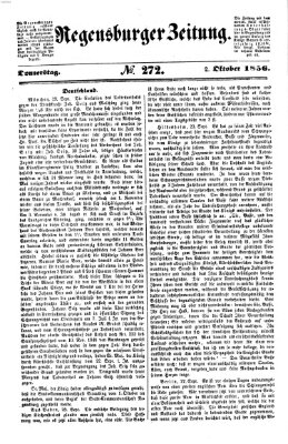 Regensburger Zeitung Donnerstag 2. Oktober 1856