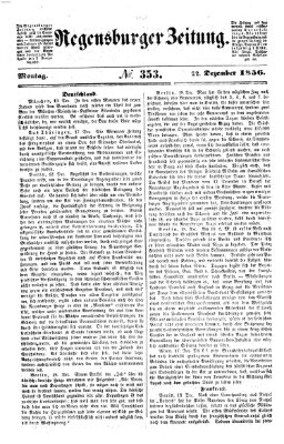 Regensburger Zeitung Montag 22. Dezember 1856