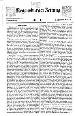 Regensburger Zeitung Donnerstag 1. Januar 1857
