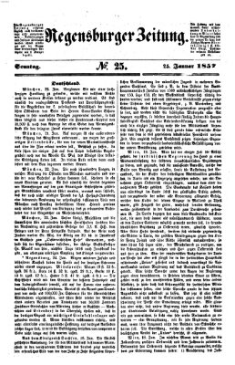 Regensburger Zeitung Sonntag 25. Januar 1857