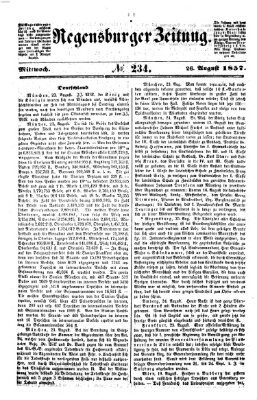 Regensburger Zeitung Mittwoch 26. August 1857