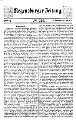 Regensburger Zeitung Freitag 20. November 1857