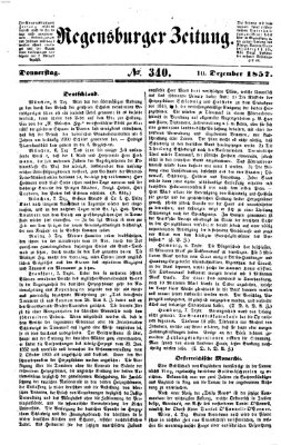Regensburger Zeitung Donnerstag 10. Dezember 1857