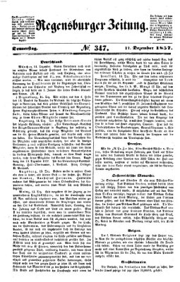 Regensburger Zeitung Donnerstag 17. Dezember 1857