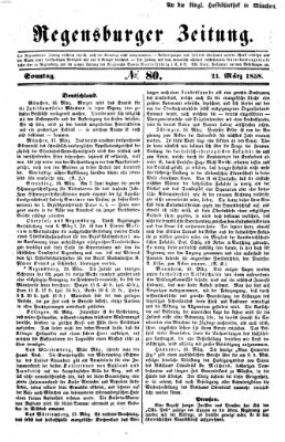 Regensburger Zeitung Sonntag 21. März 1858