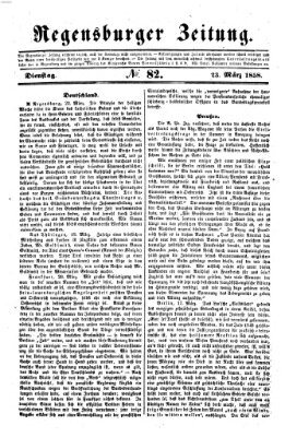 Regensburger Zeitung Dienstag 23. März 1858