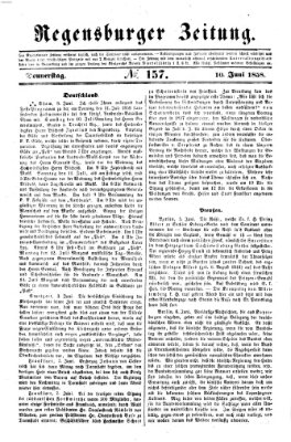 Regensburger Zeitung Donnerstag 10. Juni 1858