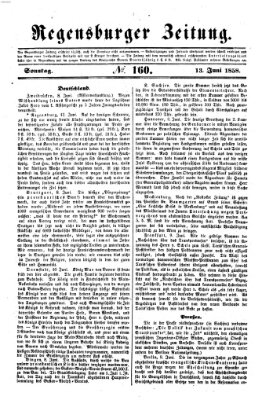 Regensburger Zeitung Sonntag 13. Juni 1858