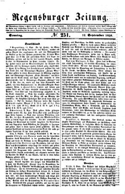 Regensburger Zeitung Sonntag 12. September 1858
