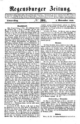 Regensburger Zeitung Donnerstag 4. November 1858
