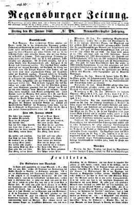 Regensburger Zeitung Freitag 28. Januar 1859