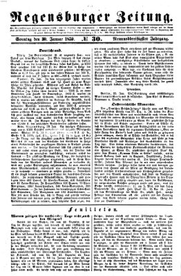 Regensburger Zeitung Sonntag 30. Januar 1859