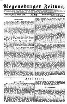 Regensburger Zeitung Dienstag 1. März 1859