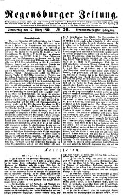 Regensburger Zeitung Donnerstag 17. März 1859