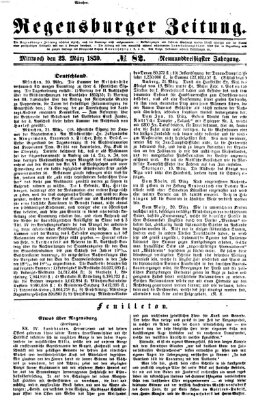 Regensburger Zeitung Mittwoch 23. März 1859