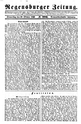 Regensburger Zeitung Donnerstag 27. Oktober 1859