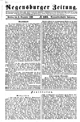 Regensburger Zeitung Freitag 2. Dezember 1859