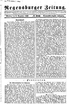 Regensburger Zeitung Montag 5. Dezember 1859