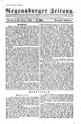 Regensburger Zeitung Freitag 20. Januar 1860