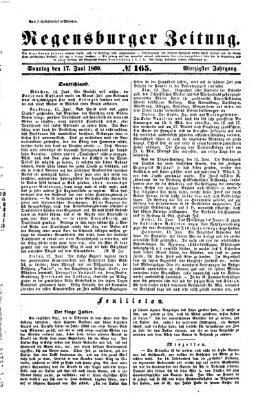 Regensburger Zeitung Sonntag 17. Juni 1860