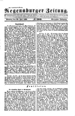 Regensburger Zeitung Sonntag 22. Juli 1860