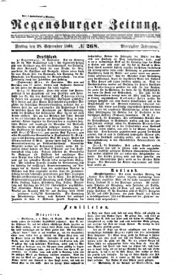 Regensburger Zeitung Freitag 28. September 1860