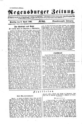 Regensburger Zeitung Samstag 6. April 1861