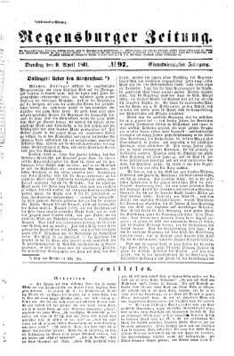 Regensburger Zeitung Dienstag 9. April 1861