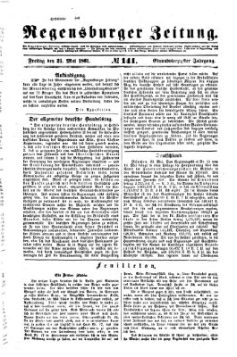 Regensburger Zeitung Freitag 24. Mai 1861
