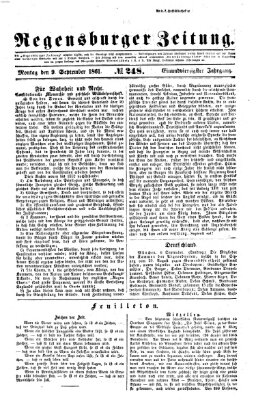 Regensburger Zeitung Montag 9. September 1861