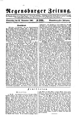 Regensburger Zeitung Donnerstag 21. November 1861