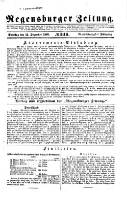 Regensburger Zeitung Samstag 14. Dezember 1861