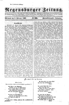 Regensburger Zeitung Mittwoch 5. Februar 1862