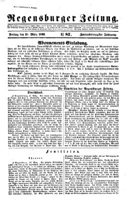 Regensburger Zeitung Freitag 28. März 1862