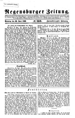 Regensburger Zeitung Sonntag 22. Juni 1862