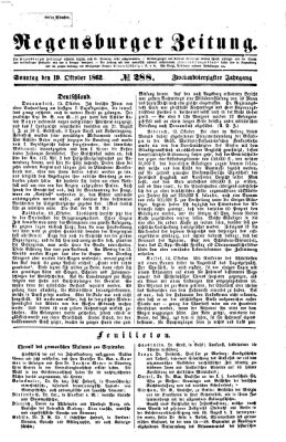 Regensburger Zeitung Sonntag 19. Oktober 1862