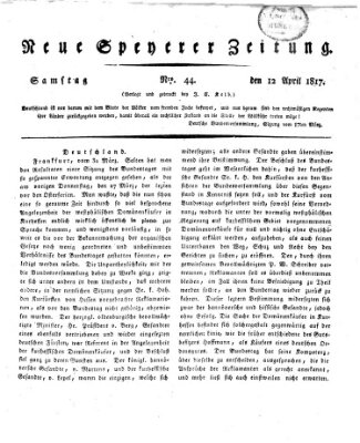 Neue Speyerer Zeitung Samstag 12. April 1817