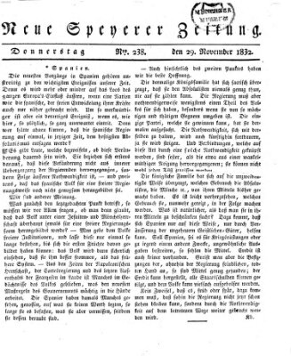 Neue Speyerer Zeitung Donnerstag 29. November 1832