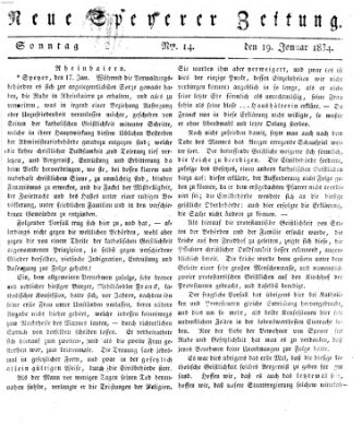 Neue Speyerer Zeitung Sonntag 19. Januar 1834