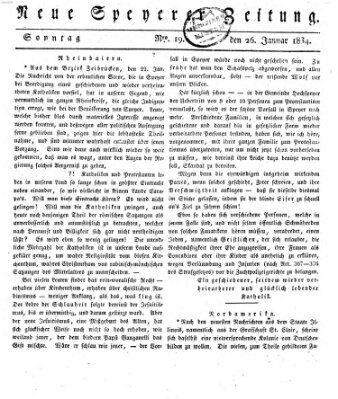 Neue Speyerer Zeitung Sonntag 26. Januar 1834