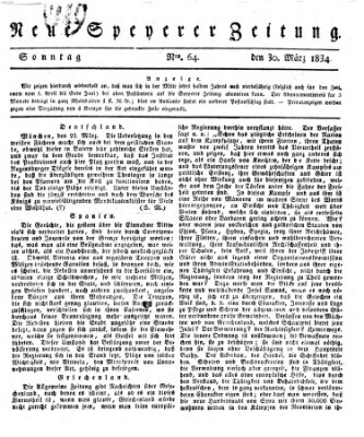Neue Speyerer Zeitung Sonntag 30. März 1834