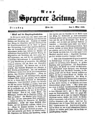 Neue Speyerer Zeitung Dienstag 8. Mai 1838