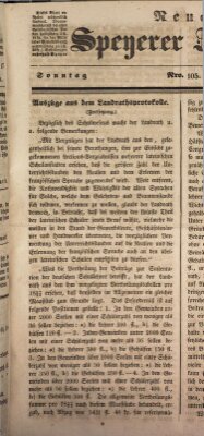 Neue Speyerer Zeitung Sonntag 26. Mai 1839