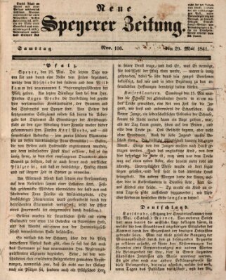 Neue Speyerer Zeitung Samstag 29. Mai 1841