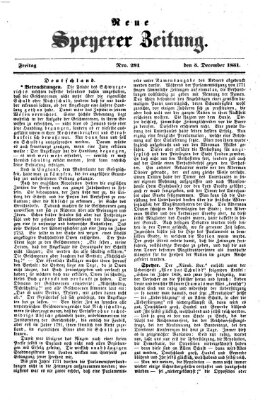 Neue Speyerer Zeitung Freitag 5. Dezember 1851