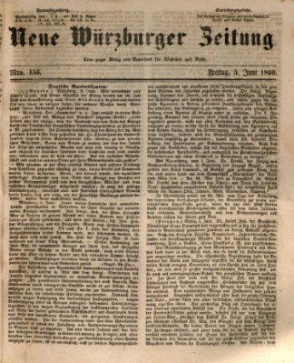 Neue Würzburger Zeitung Freitag 5. Juni 1840